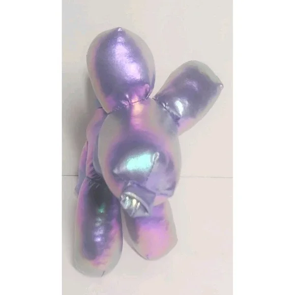 Balloon Dog Puppy Iridescent Metallic Plush 9" Stuffed Animal Plushie - Picture 5 of 5